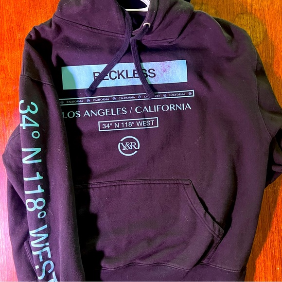 Young & Reckless Black Hoodie - Picture 1 of 2